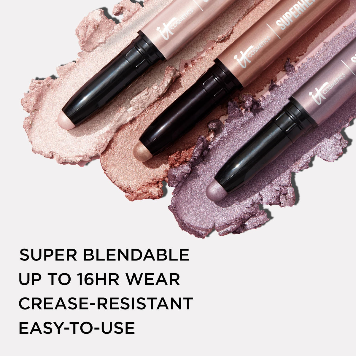 IT Cosmetics Passionate Pearl stick extended illustrating smooth no-tug glide benefit