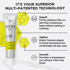 IT Cosmetics paired with cleansing balm showing easy removal using oil cleanser