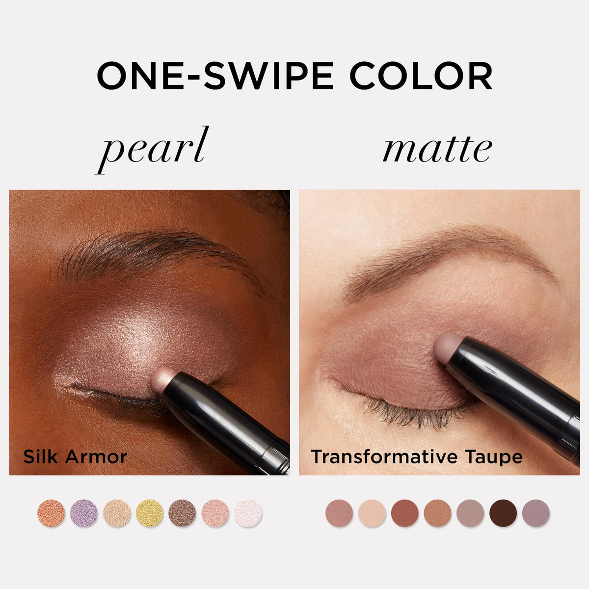 IT Cosmetics taupe shadow in makeup flatlay offering layering and styling options