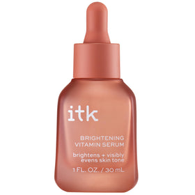 ITK Brightening Vitamin Serum front bottle showing sleek packaging and clarity benefits