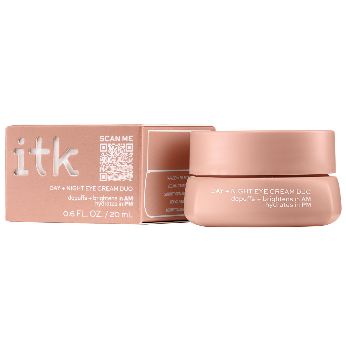 ITK close-up of caffeine under-eye stick applicator for instant cooling