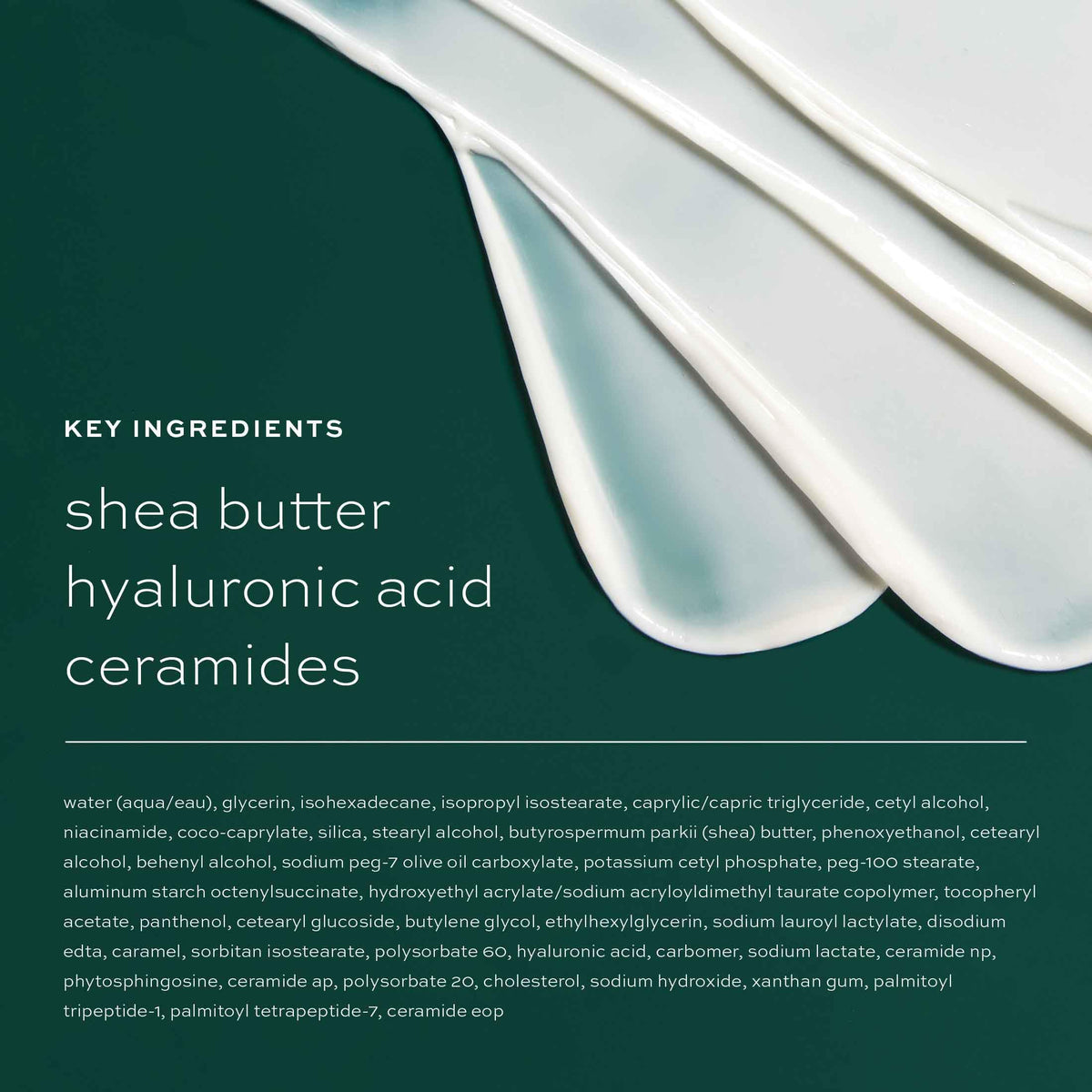 ITK cream texture close-up highlighting rich non-greasy hydration feel