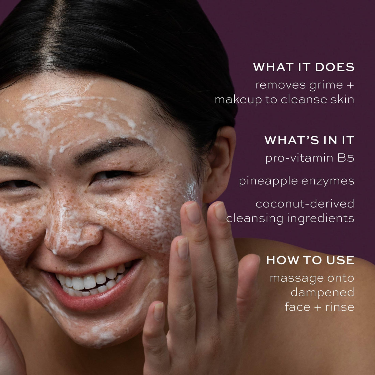 ITK label close-up highlighting pineapple coconut enzymes and B5