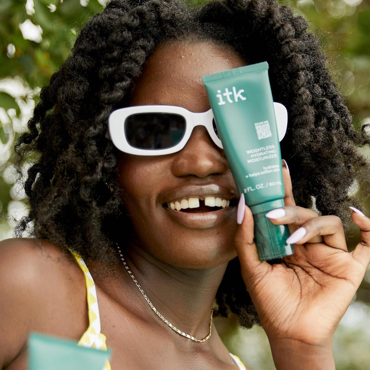 ITK product spread on hand demonstrating quick absorption and non-greasy feel