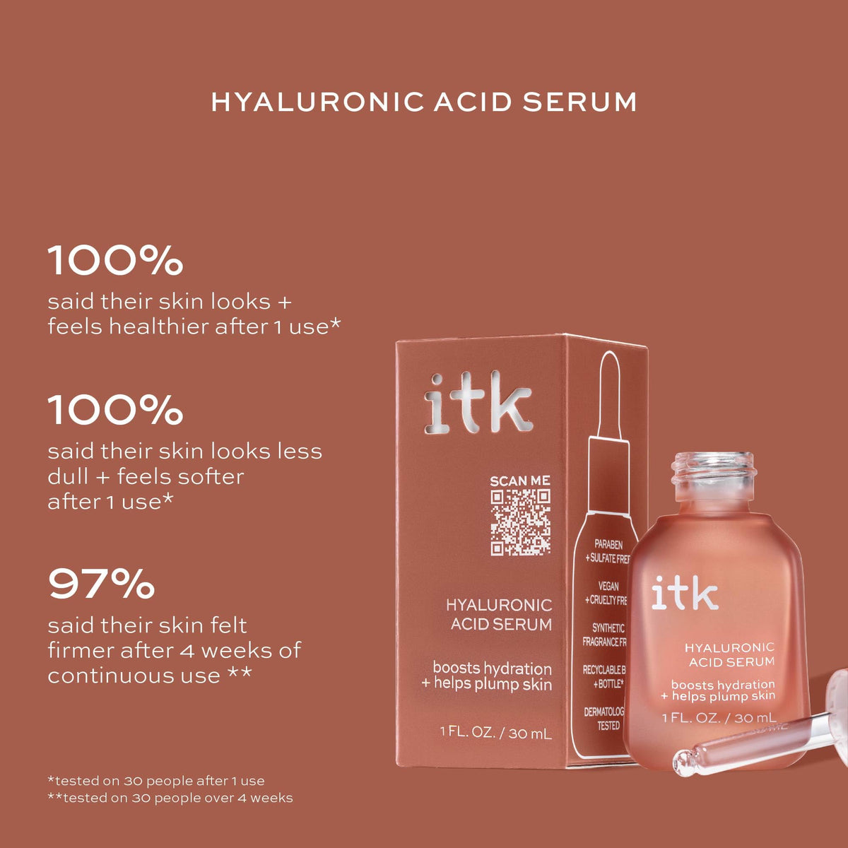 ITK serum texture close-up highlighting smooth, non-greasy hydration finish