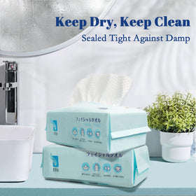 ITO CORPORATION pack displayed on bathroom counter emphasizing ready-to-use hygiene