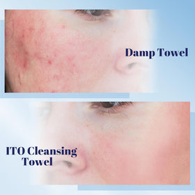 ITO CORPORATION towel held in hand to show scale and convenient portability