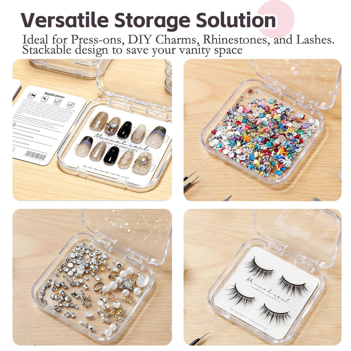 ITQUTC clear box used for earrings showing multi-use organization benefit
