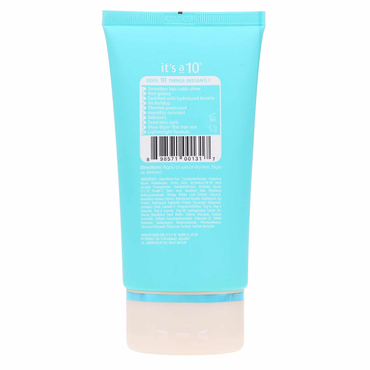 It's a 10 styling balm on hand ready to apply for smooth, frizz-free hair