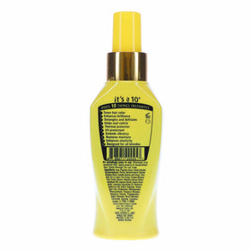 It's a 10 spray applied into palm demonstrating lightweight texture and quick detangling