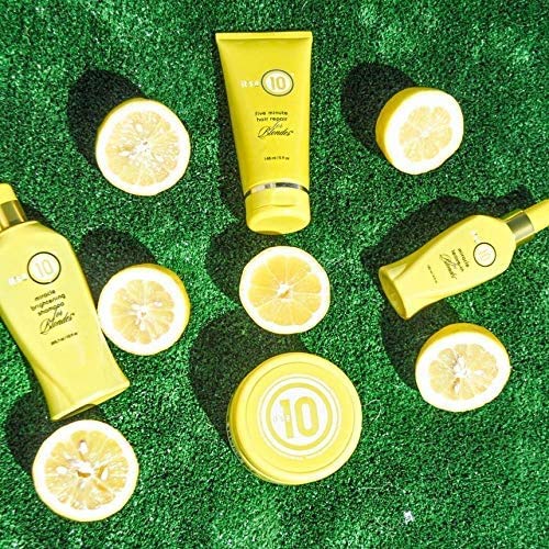 It's a 10 Haircare size comparison on a travel pouch showing compact convenience benefit