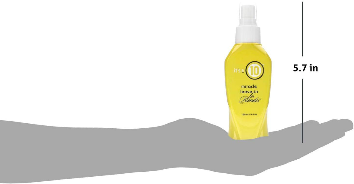 It's a 10 Haircare texture close-up highlighting lightweight formula and smooth finish benefit