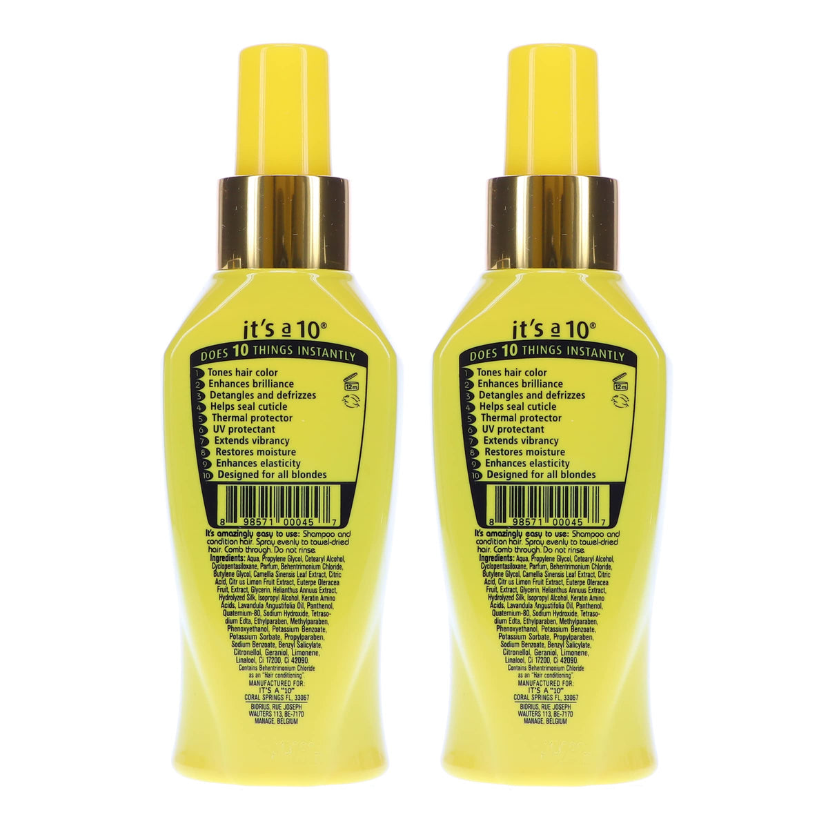 its a 10 bottle on bath shelf suggesting easy daily use and storage