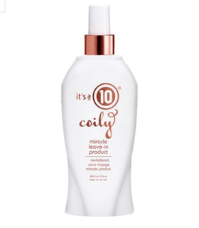 It's A 10 Coily leave-in texture close-up displaying creamy formula and easy slip benefit