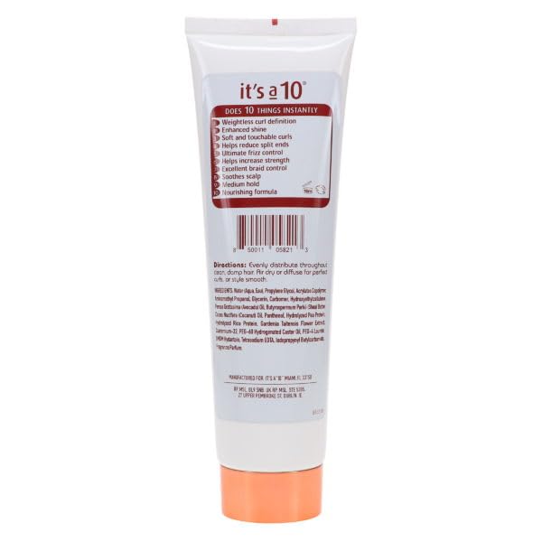 ITS A 10 close-up of gelled oil texture on hand showing definition and shine