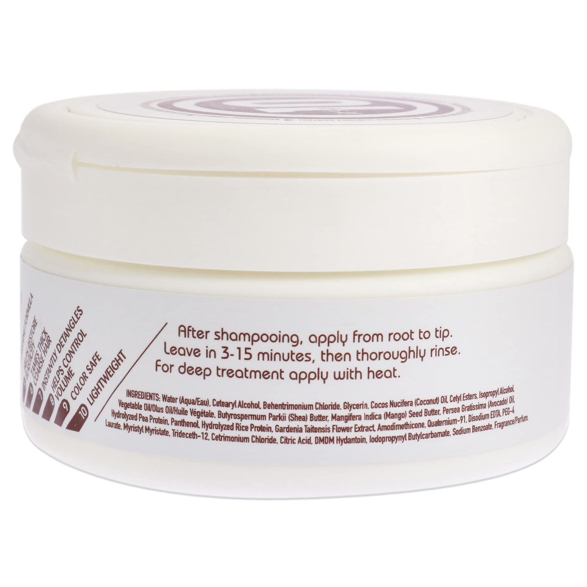 It's a 10 Coily Miracle Hair Mask rich cream texture on fingertip demonstrating slip and intense moisture