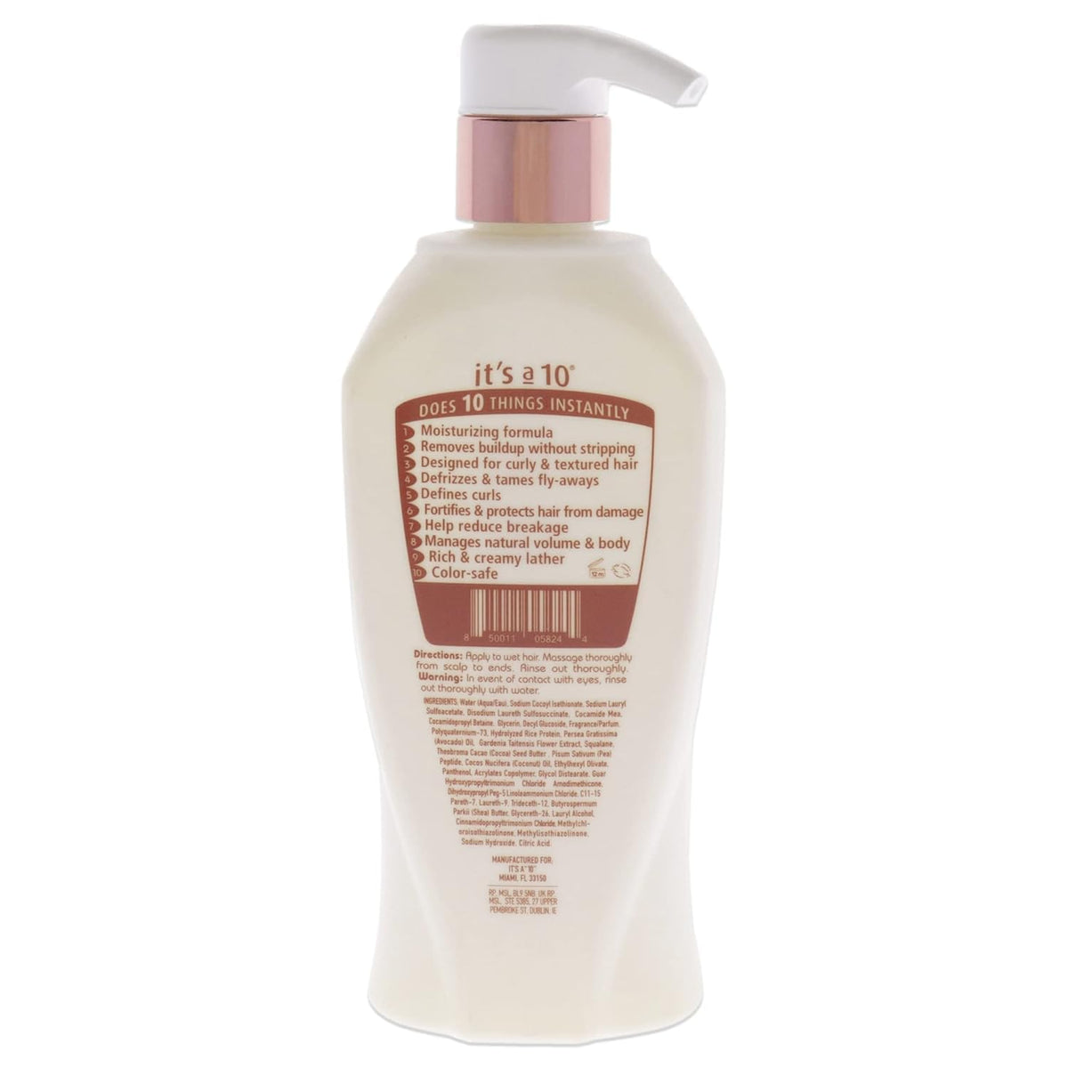 It's a 10 creamy shampoo texture close-up highlighting rich hydration and slip