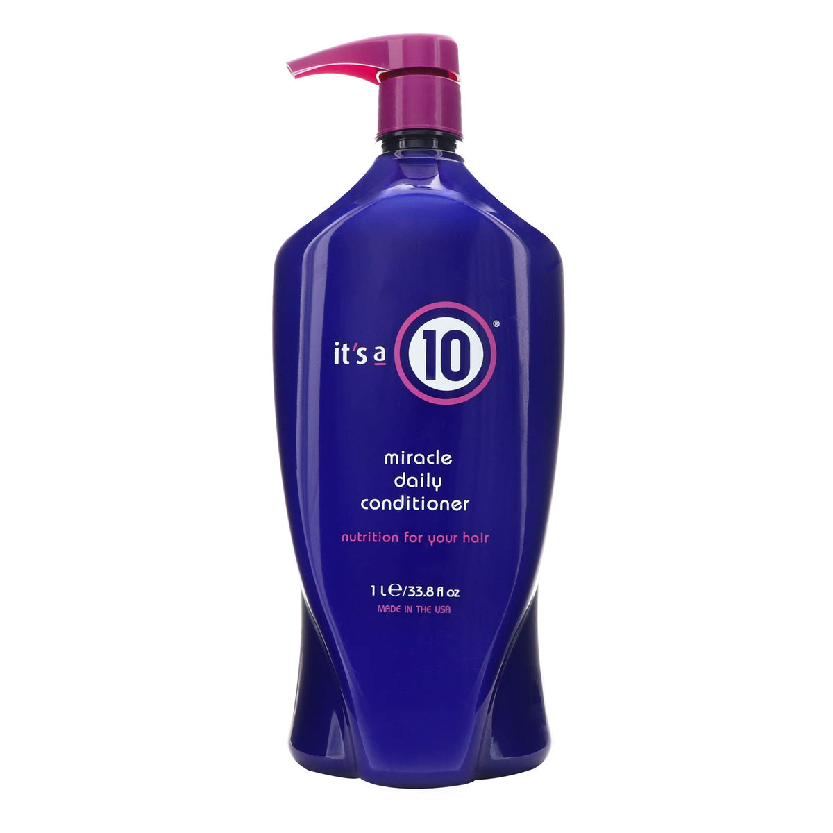 It's a 10 conditioner texture close-up showing creamy hydration for smoother hair