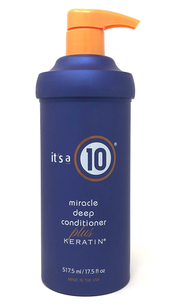 It's a 10 front bottle shot showing label and size, highlighting easy identification and salon-quality care