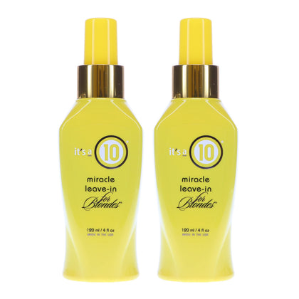 its a 10 front packaging showing bottle and label improving blonde tone
