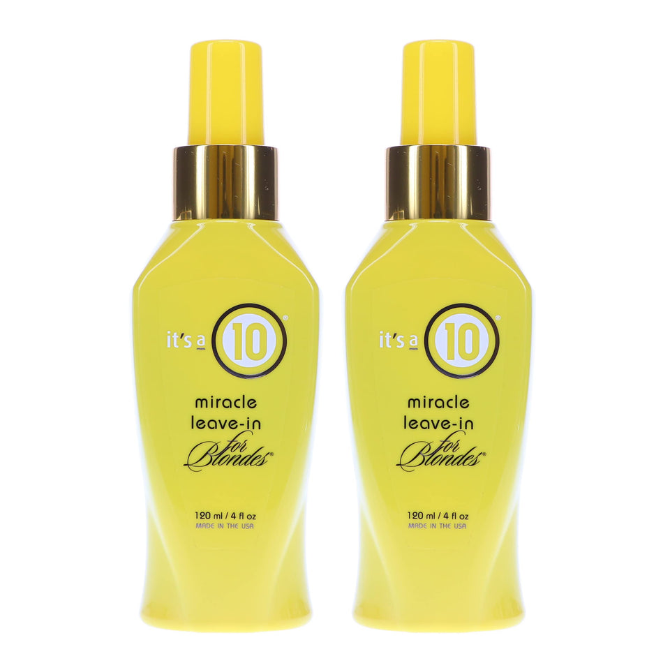 its a 10 front packaging showing bottle and label improving blonde tone