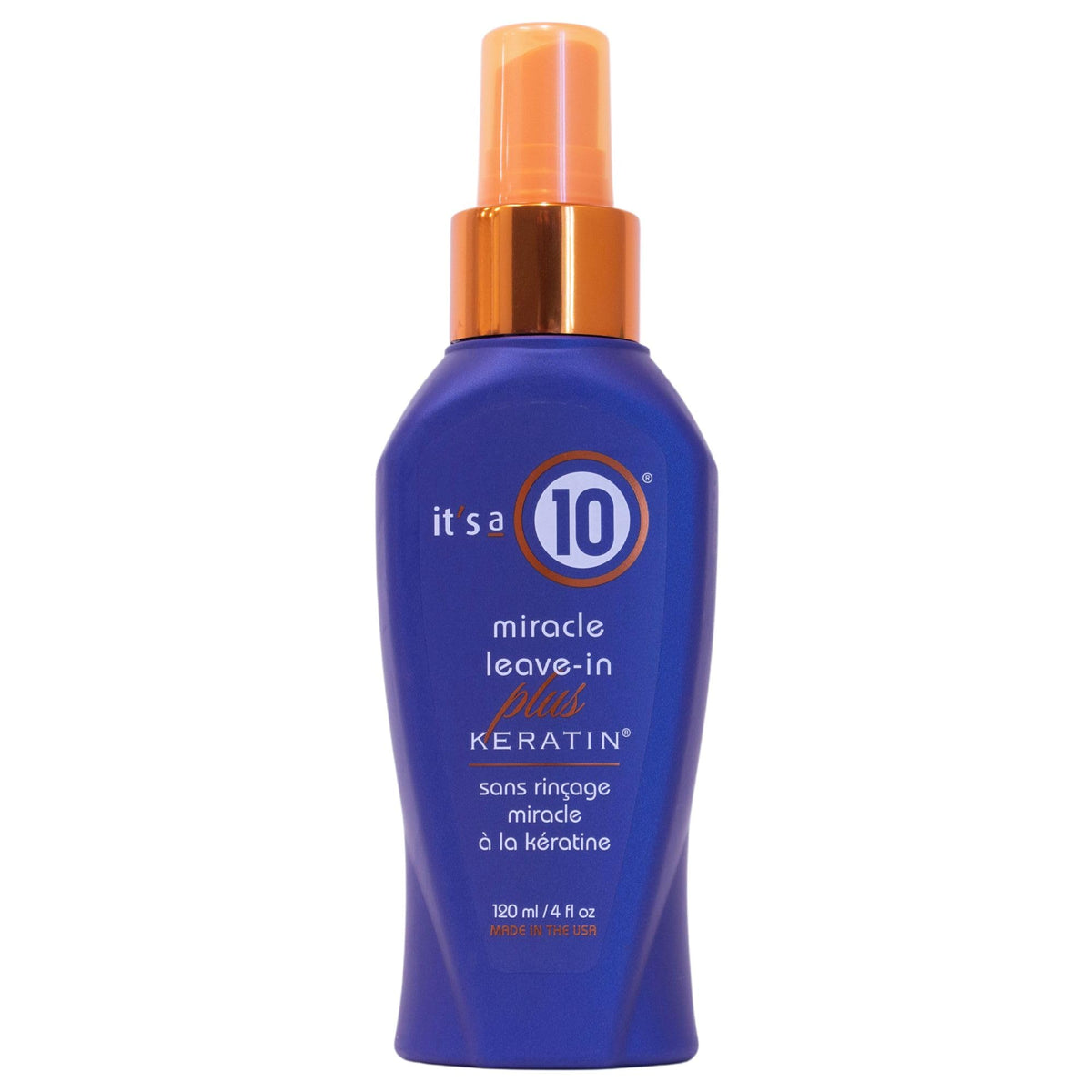 It's a 10 front packaging showing bottle and label, clear branding and benefit