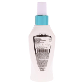 It's a 10 H2O Shield mist being applied before blow dry for frizz control