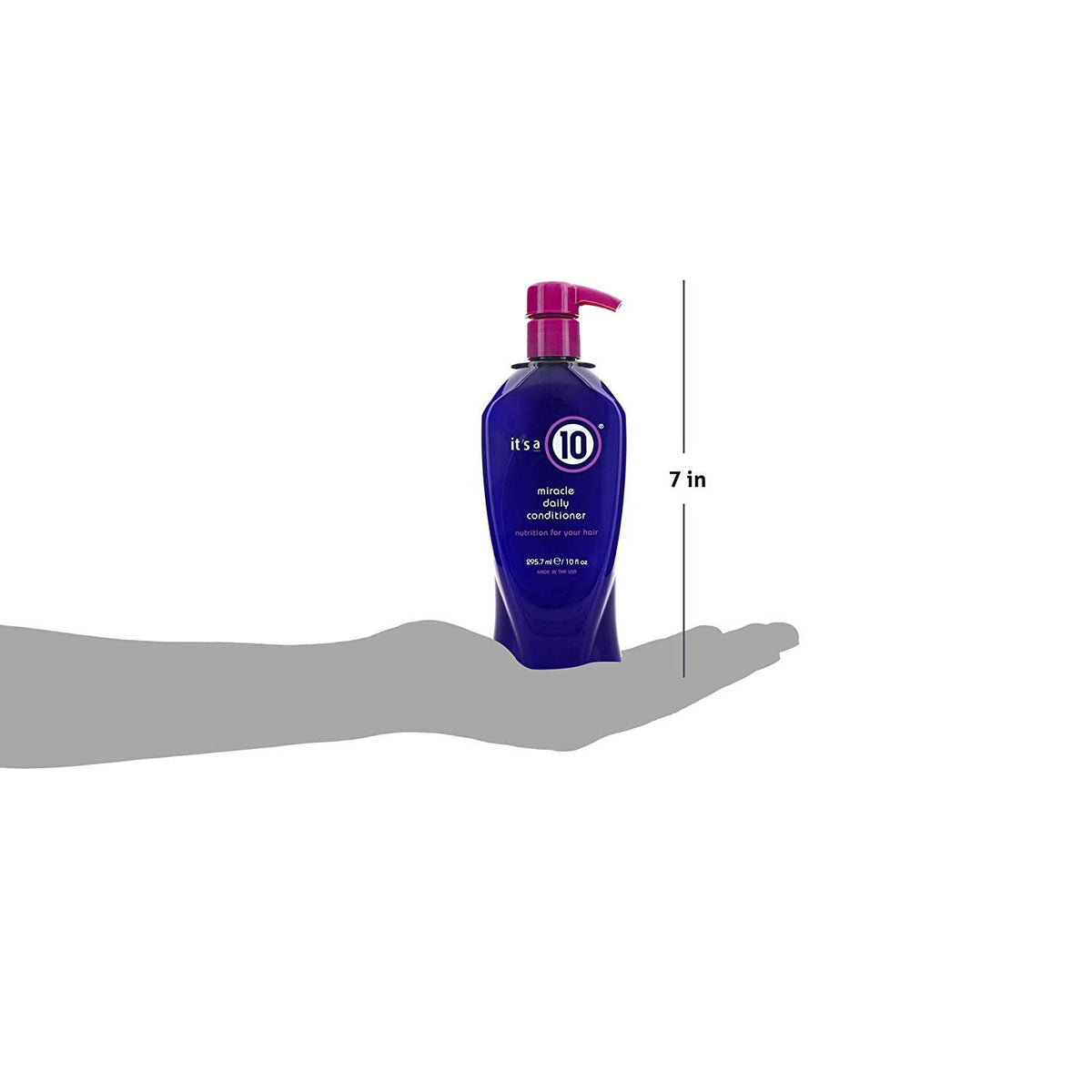 It's a 10 Haircare texture shot of conditioned hair demonstrating smoothness