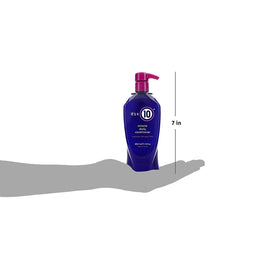 It's a 10 Haircare texture shot of conditioned hair demonstrating smoothness