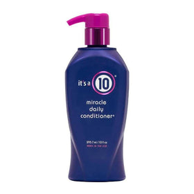 It's a 10 Haircare conditioner texture on hand highlighting detangling and softening benefits