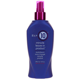 It's a 10 Haircare front bottle showing label and benefits