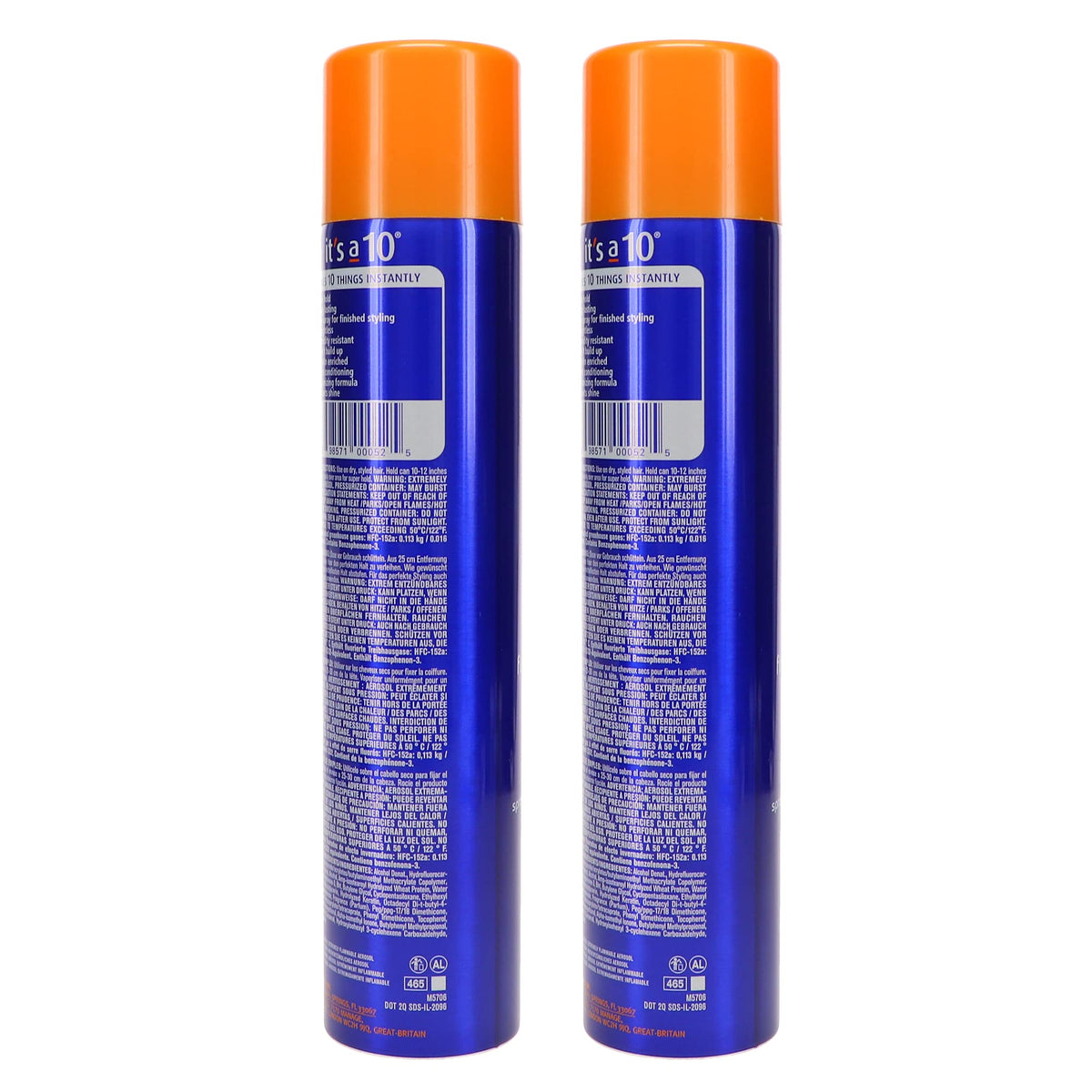 It's a 10 used on an updo showing secure hold and touchable movement