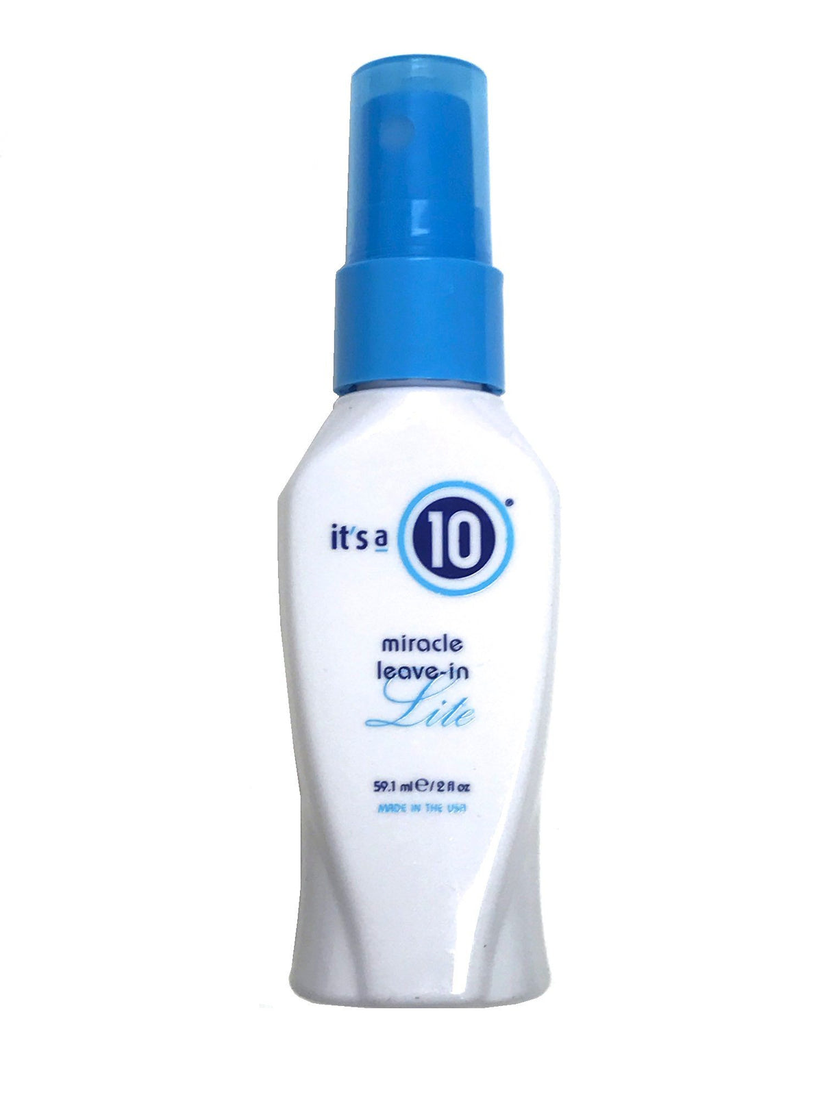 It's A 10 front packaging showing 2 oz bottle and clear benefit