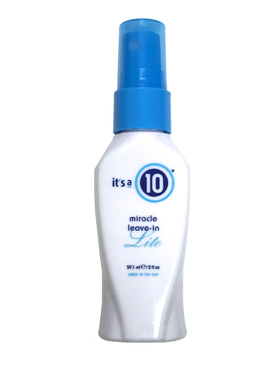 It's A 10 front packaging showing 2 oz bottle and clear benefit