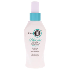 It's a 10 product front packaging showing bottle and label with shine benefits