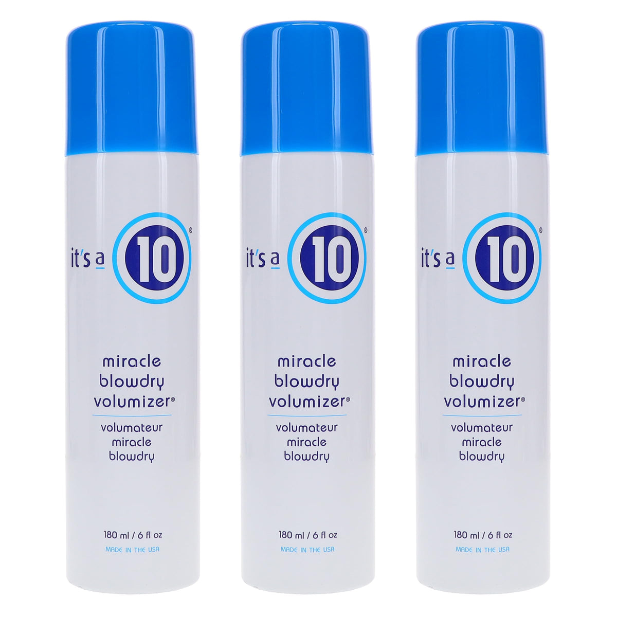 It's a 10 front bottle view showing packaging and volume benefits