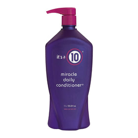 It's A 10 Haircare front bottle view showing label and 33.8 oz size, highlighting everyday conditioning benefits