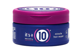 It's a 10 jar front label showing product name and size, clear benefit of deep conditioning
