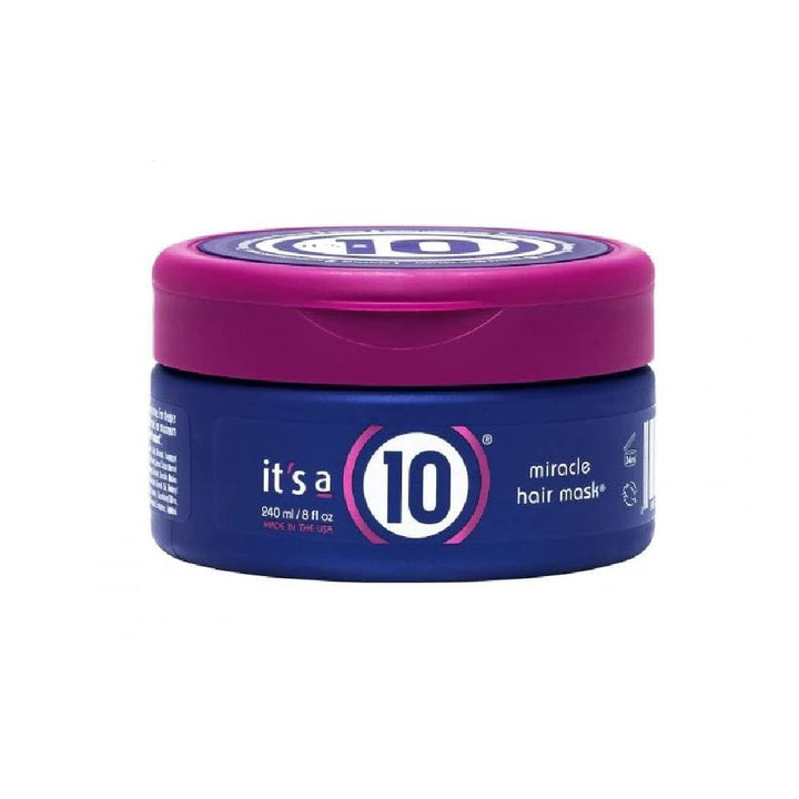 It's a 10 front packaging showing jar and label for visible conditioning benefits