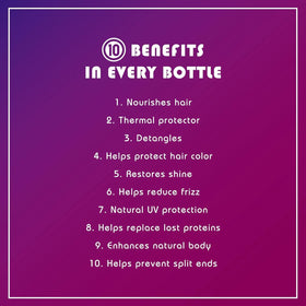 It's a 10 being applied to towel-dried hair to detangle and protect