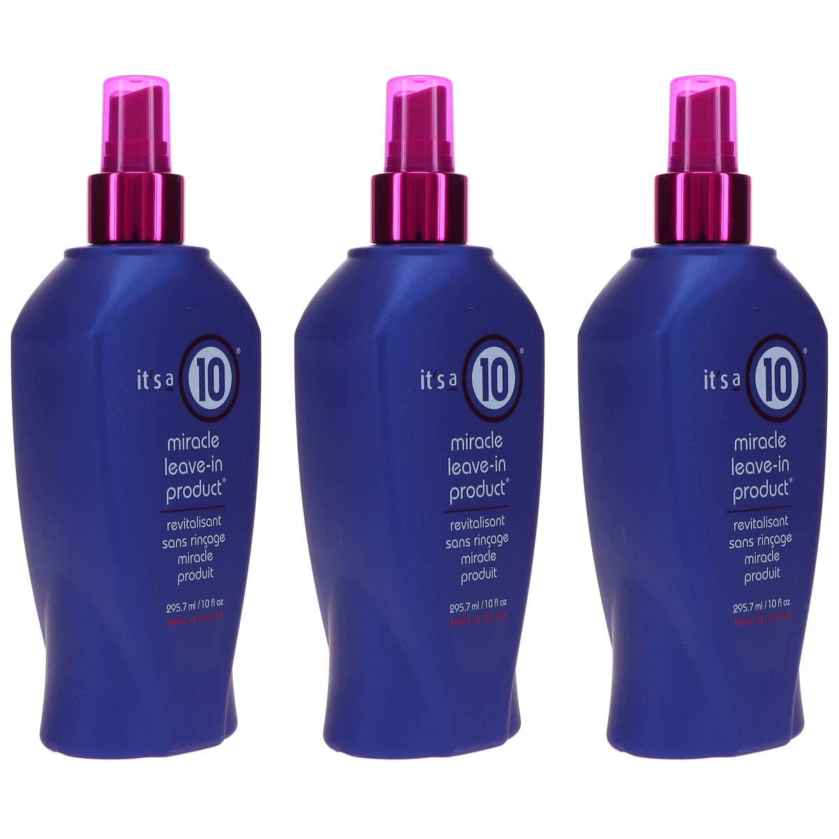 It's a 10 in-salon styling use demonstrating heat protection while styling
