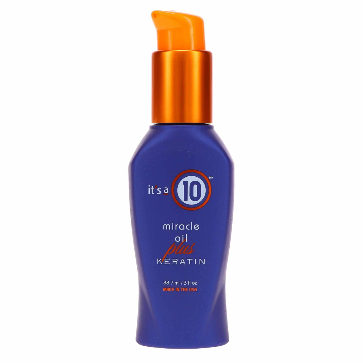 It's A 10 front bottle showing label and 3 oz size, brand protection benefit
