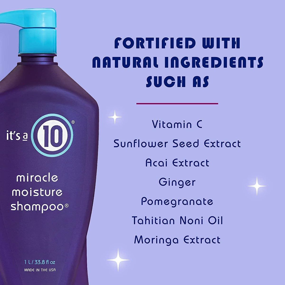 It's A 10 back label with ingredients and instructions visible