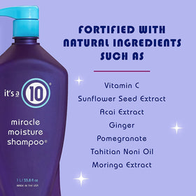 It's A 10 back label with ingredients and instructions visible