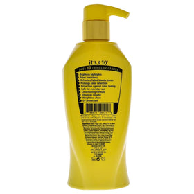 It's a 10 shampoo creamy foam poured from bottle, demonstrates gentle lather and cleansing