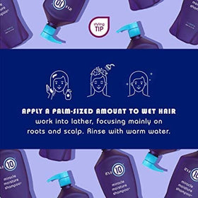 It's A 10 shampoo lathering in shower for gentle cleansing