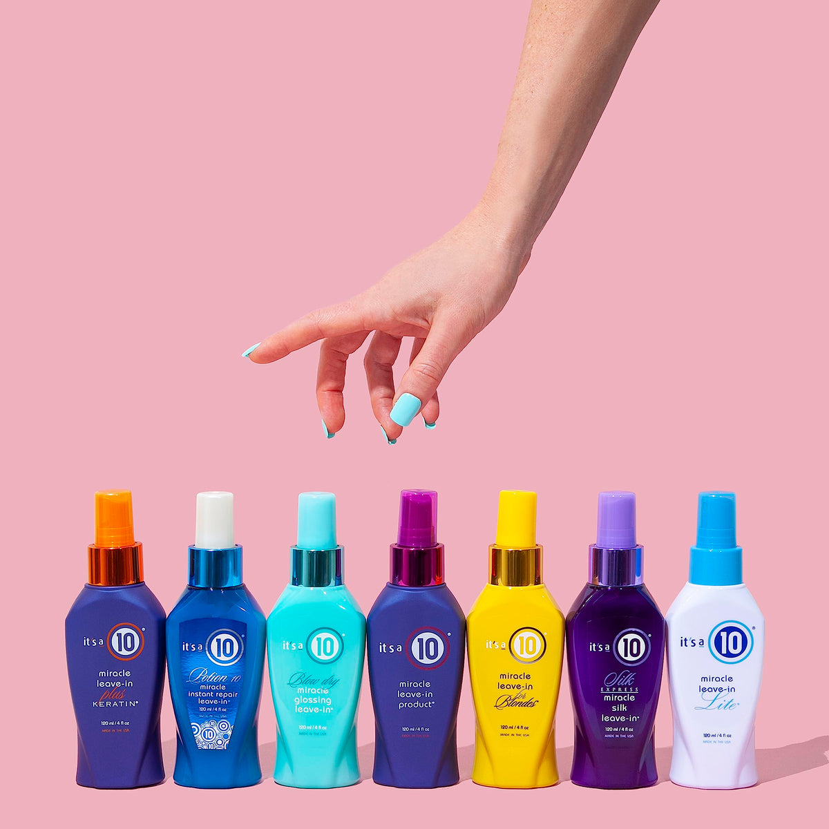 It's A 10 bottle on bathroom vanity suggesting daily use