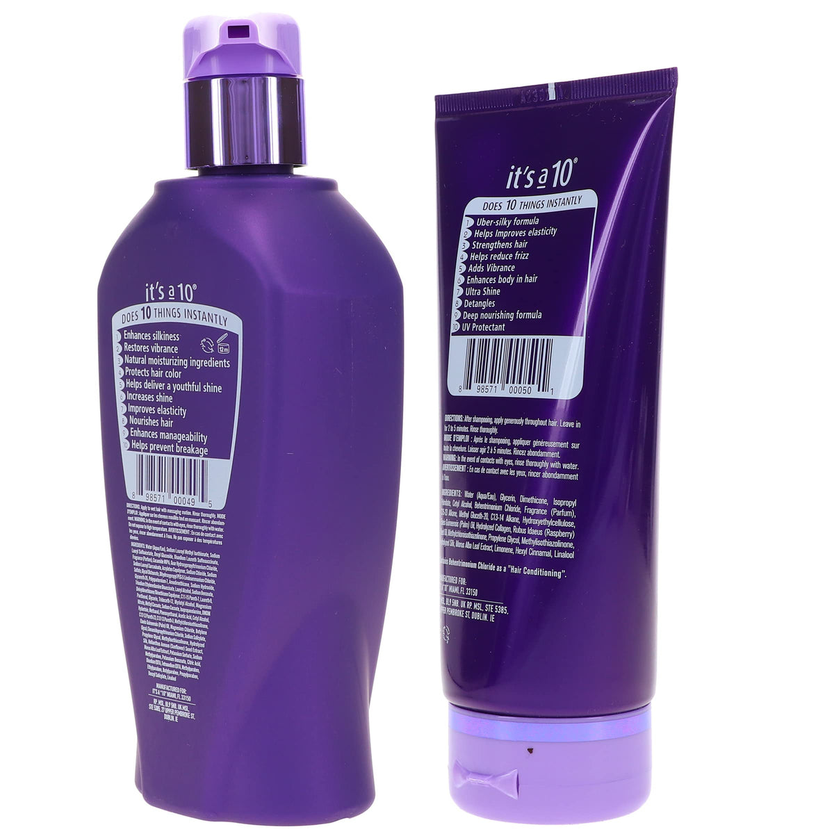 It's a 10 Silk Express duo staged in bathroom setting demonstrating daily routine and styling convenience