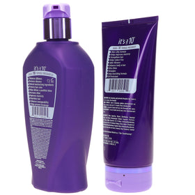 It's a 10 Silk Express duo staged in bathroom setting demonstrating daily routine and styling convenience