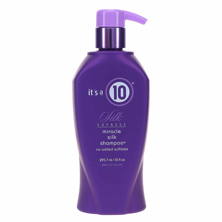 It's A 10 front bottle image showing 10 oz smoothing shampoo benefit of shine